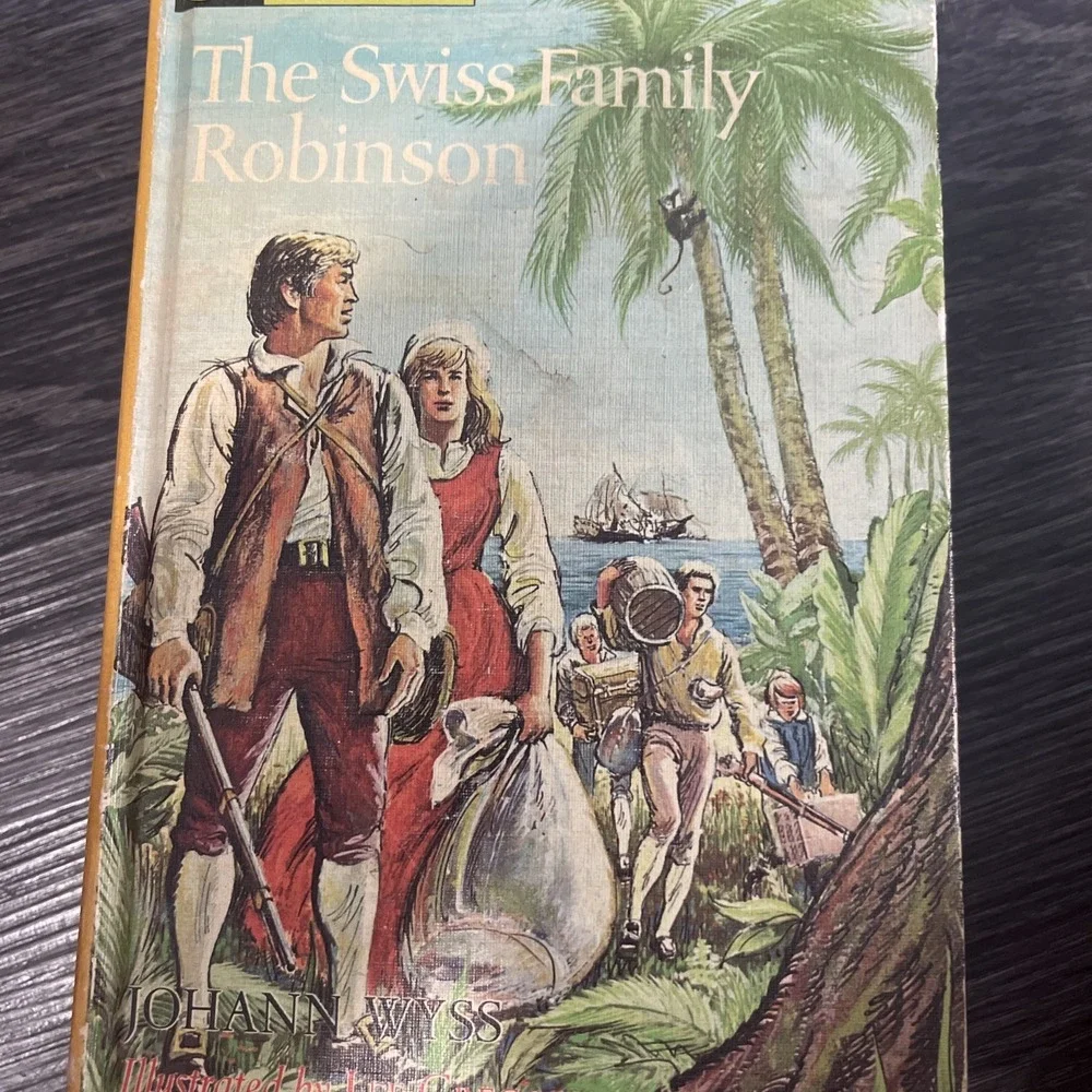 The Swiss Family Robinson / Robinson‎ Crusoe 2-in-1 Book 1963 Companion Library
